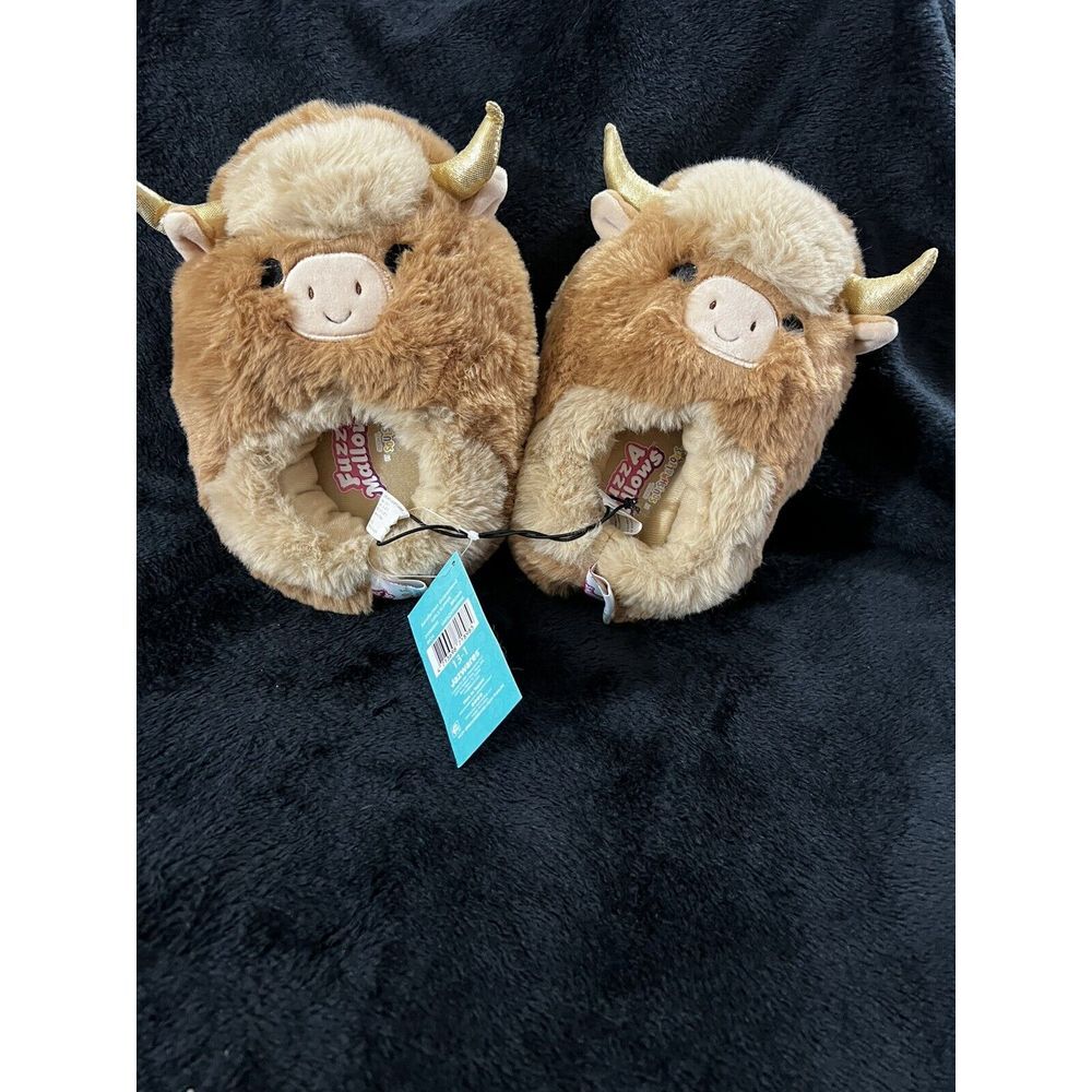 Squishmallows Kids Wilfred the Longhorn Plush Slipper Size 13/1‎ Brand NEW VHTF